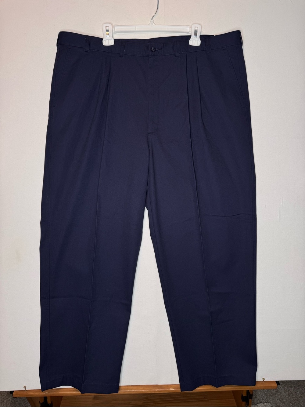 WearGuard Pleated Navy Blue Workwear Uniform Pants size 44x29 straight‎ leg